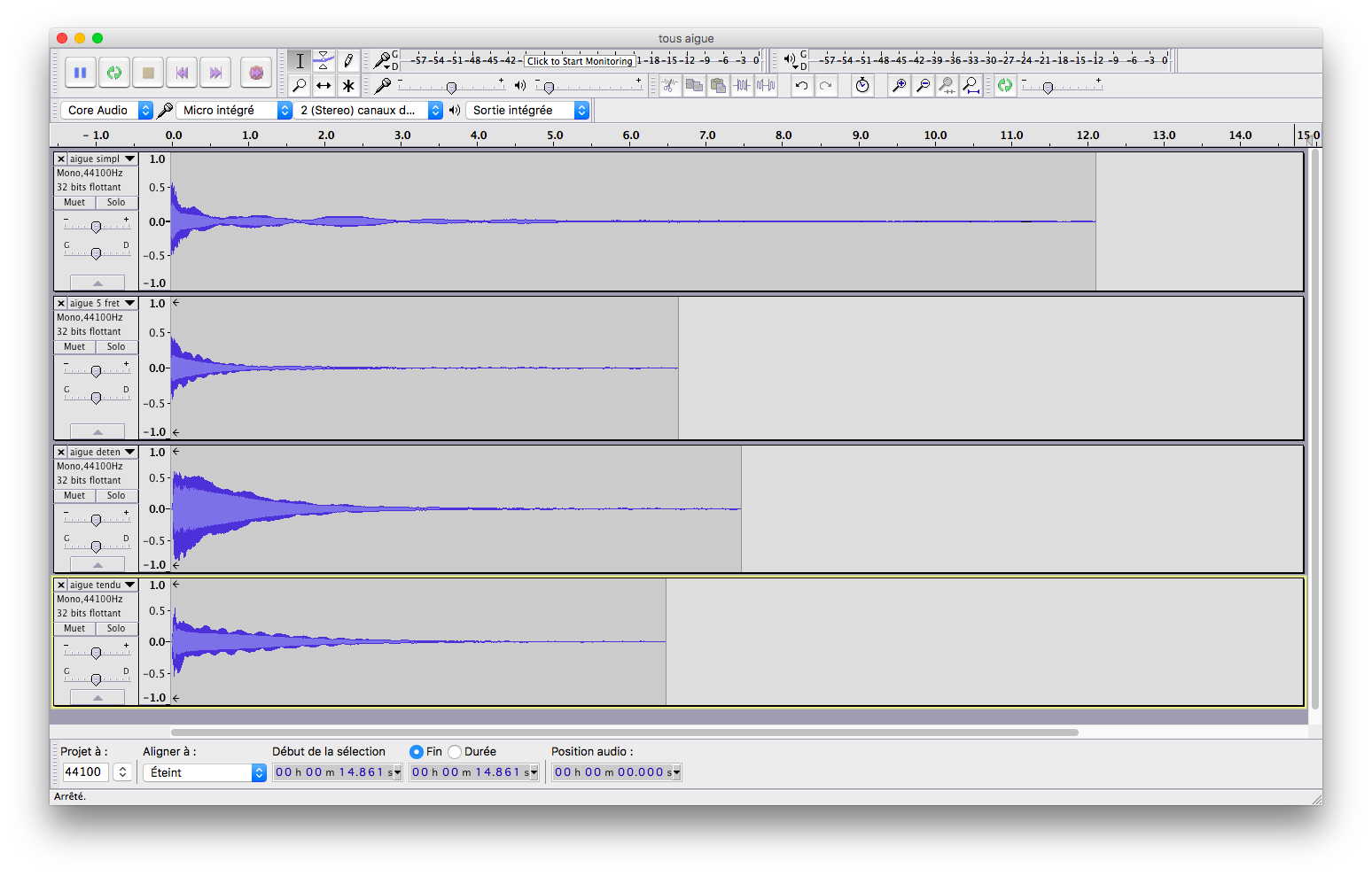 image corde aigue sur audacity