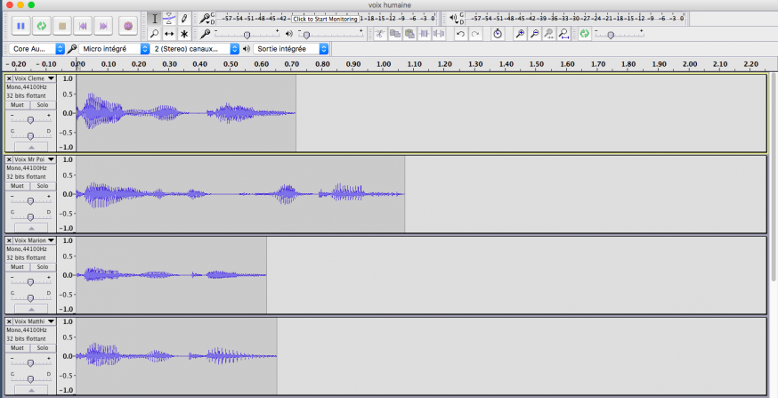 voix sur audacity.